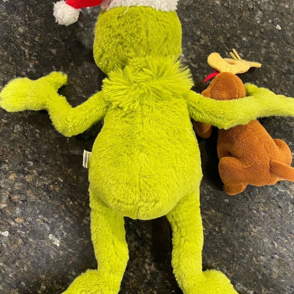 Dr Seuss How The Grinch Stole Christmas 12" Stuffie - Grinch & Max - Picture 5 of 6